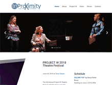 Tablet Screenshot of inproximitytheatre.org